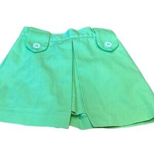 Vintage 60s Buster Brown Green Skort Shorts 3T - Cute!